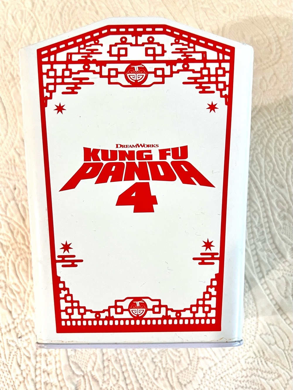 Kung Fu Panda 4 Cinemark Takeout Popcorn Bucket Tin 85 Oz Collectible